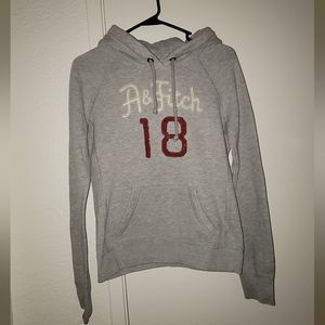 Abercrombie & Fitch Female Grey Hoodie Medium